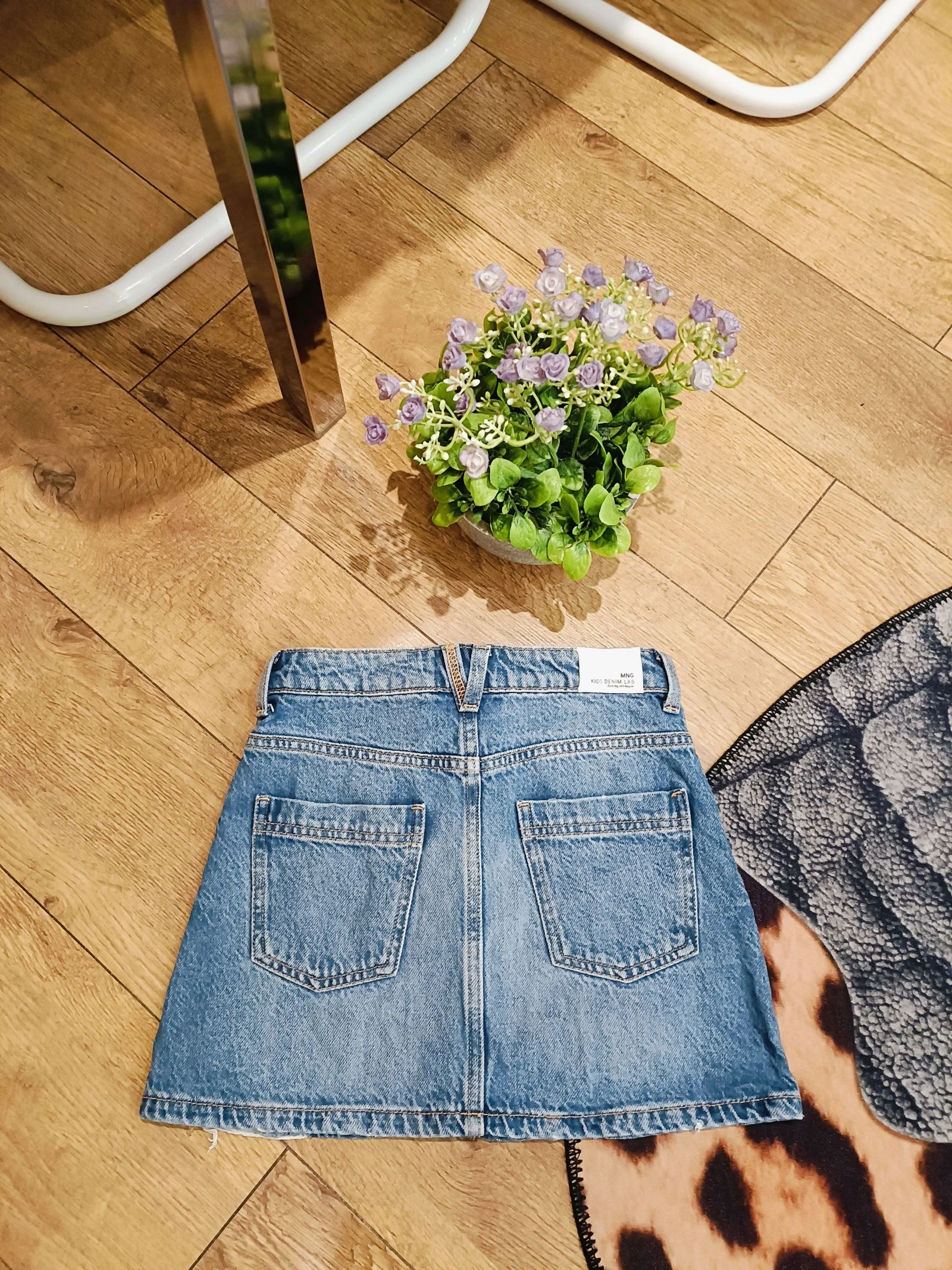 Girl's denim skirt size 10 years – photo 2